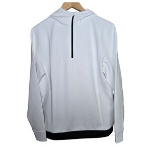 NWT Inward Half Tailwater Quarter Zip Hoodie Mens Small Golf Performance White